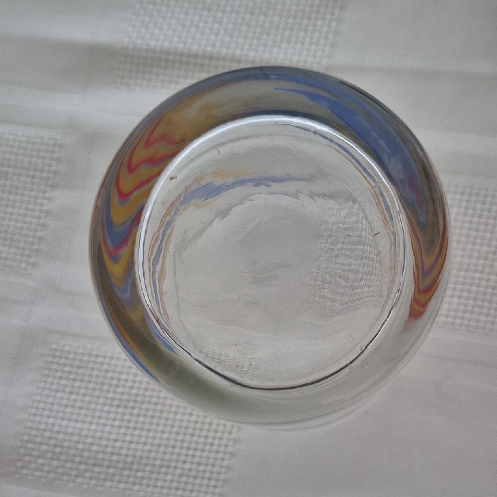 Vintage Multicolor Set Of 6 Juice Glass Set - Picture 12 of 16